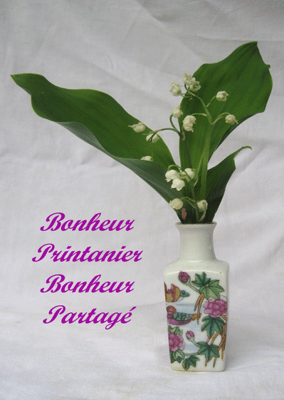 Carte Muguet Et 1er Mai Bonheur Et Partage : Envoyer une 